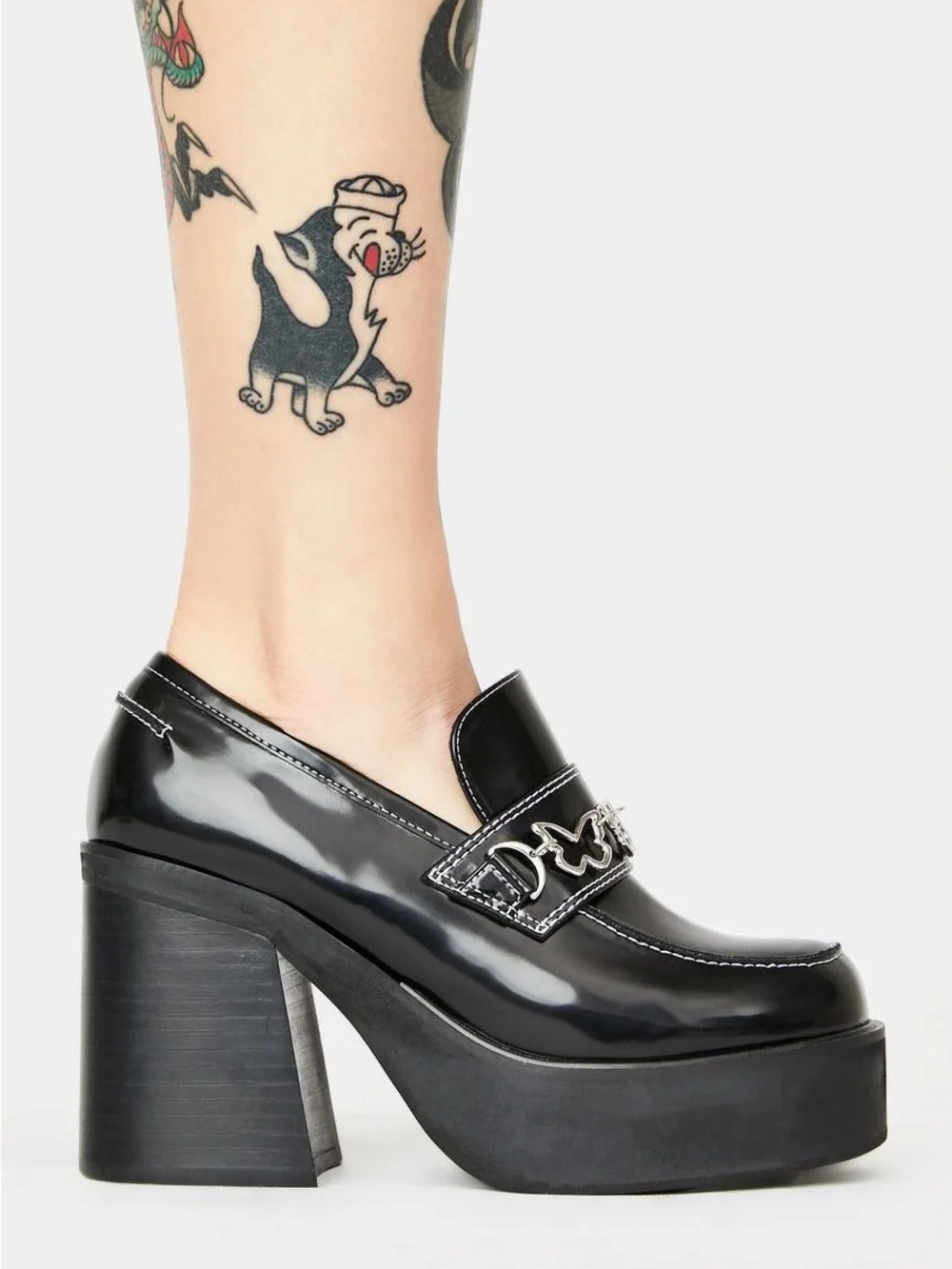 DELIA*S BY DOLLS KILL THERE SHE GOES PLATFORM LOAFERS